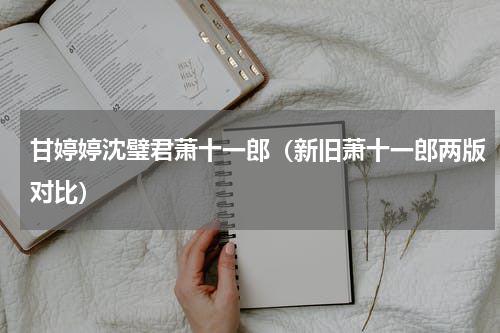甘婷婷沈璧君萧十一郎（新旧萧十一郎两版对比）