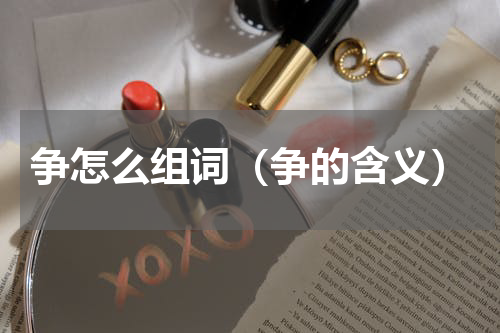 争怎么组词（争的含义）