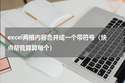 excel两格内容合并成一个带符号（快点帮我算算每个）