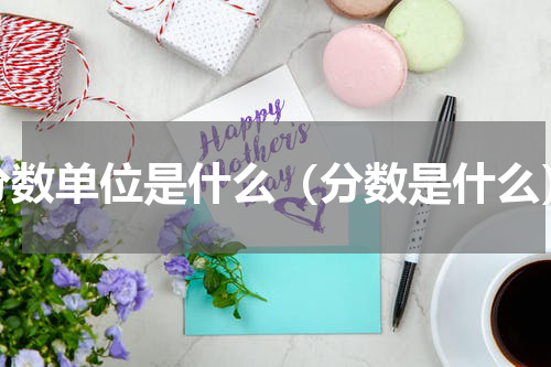 分数单位是什么（分数是什么）