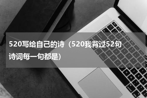 520写给自己的诗（520我背过52句诗词每一句都是）