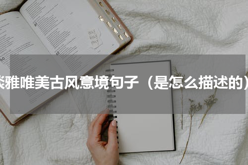 淡雅唯美古风意境句子（是怎么描述的）