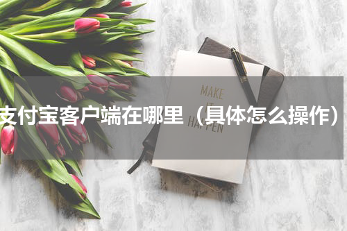 支付宝客户端在哪里（具体怎么操作）