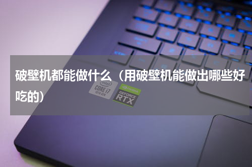 破壁机都能做什么（用破壁机能做出哪些好吃的）