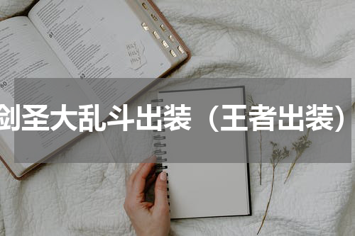 剑圣大乱斗出装（王者出装）