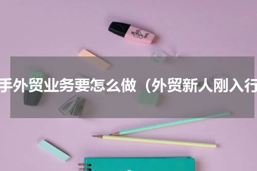 新手外贸业务要怎么做（外贸新人刚入行）