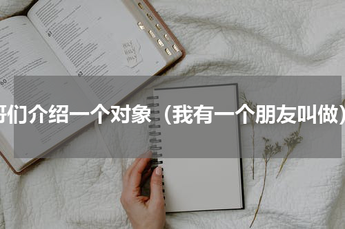哥们介绍一个对象（我有一个朋友叫做）