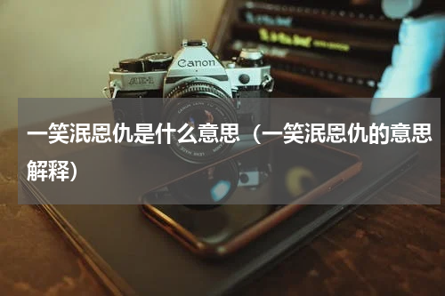 一笑泯恩仇是什么意思（一笑泯恩仇的意思解释）