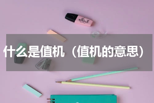 什么是值机（值机的意思）