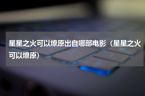 星星之火可以燎原出自哪部电影（星星之火可以燎原）