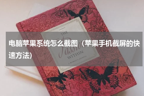 电脑苹果系统怎么截图（苹果手机截屏的快速方法）