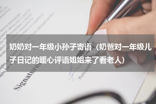 奶奶对一年级小孙子寄语（奶爸对一年级儿子日记的暖心评语姐姐来了看老人）
