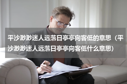平沙渺渺迷人远落日亭亭向客低的意思（平沙渺渺迷人远落日亭亭向客低什么意思）