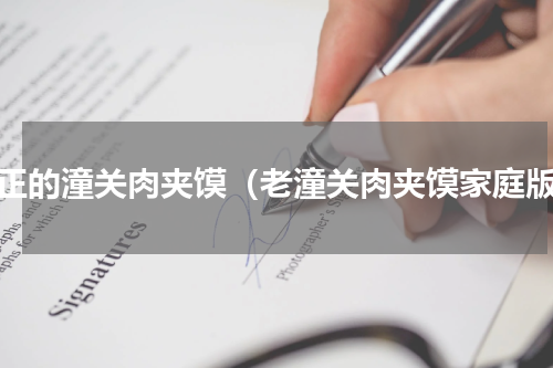 纯正的潼关肉夹馍（老潼关肉夹馍家庭版）