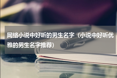 网络小说中好听的男生名字（小说中好听优雅的男生名字推荐）
