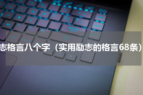 励志格言八个字（实用励志的格言68条）