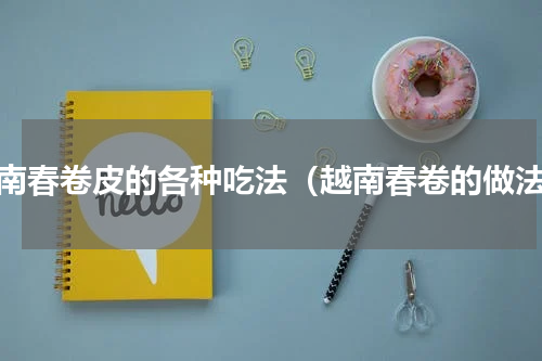 越南春卷皮的各种吃法（越南春卷的做法）