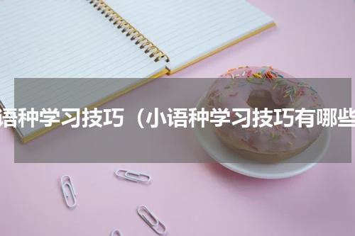 小语种学习技巧（小语种学习技巧有哪些）