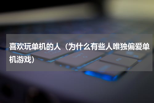 喜欢玩单机的人（为什么有些人唯独偏爱单机游戏）