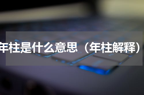年柱是什么意思（年柱解释）