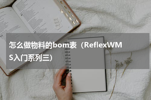 怎么做物料的bom表（ReflexWMS入门系列三）