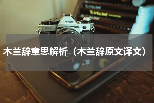 木兰辞意思解析（木兰辞原文译文）