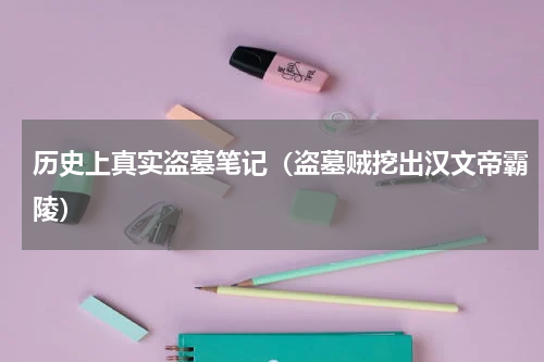 历史上真实盗墓笔记（盗墓贼挖出汉文帝霸陵）