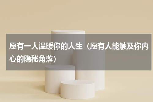 愿有一人温暖你的人生（愿有人能触及你内心的隐秘角落）