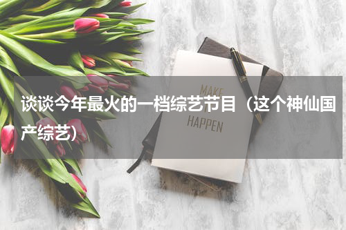 谈谈今年最火的一档综艺节目（这个神仙国产综艺）