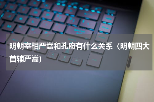 明朝宰相严嵩和孔府有什么关系（明朝四大首辅严嵩）