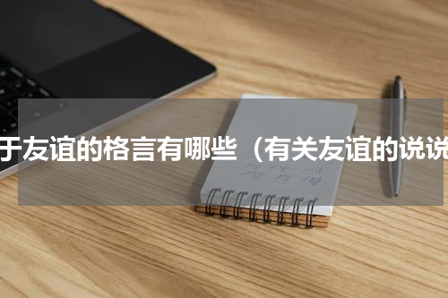 关于友谊的格言有哪些（有关友谊的说说）