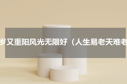 岁岁又重阳风光无限好（人生易老天难老）
