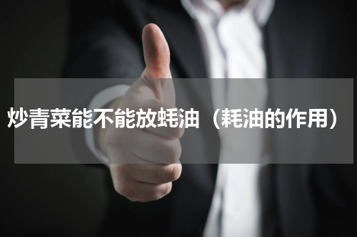 炒青菜能不能放蚝油（耗油的作用）