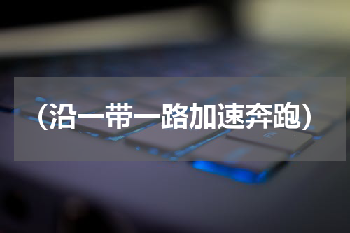 （沿一带一路加速奔跑）