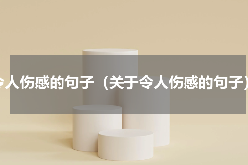 令人伤感的句子（关于令人伤感的句子）