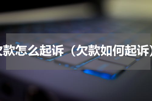 欠款怎么起诉（欠款如何起诉）