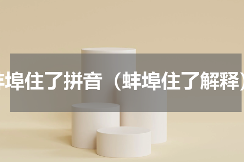 蚌埠住了拼音（蚌埠住了解释）