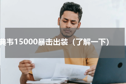 典韦15000暴击出装（了解一下）