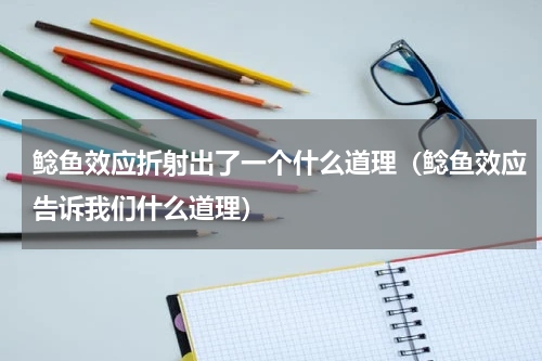 鲶鱼效应折射出了一个什么道理（鲶鱼效应告诉我们什么道理）
