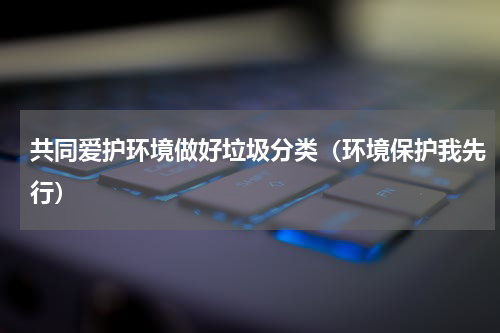 共同爱护环境做好垃圾分类（环境保护我先行）