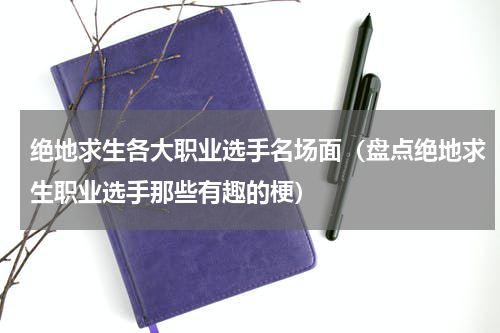 绝地求生各大职业选手名场面（盘点绝地求生职业选手那些有趣的梗）