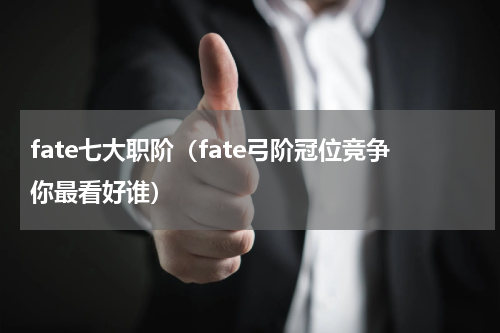 fate七大职阶（fate弓阶冠位竞争你最看好谁）