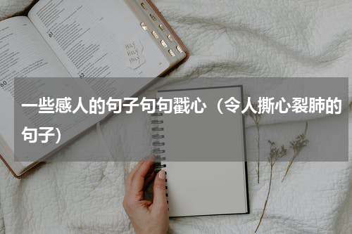 一些感人的句子句句戳心（令人撕心裂肺的句子）