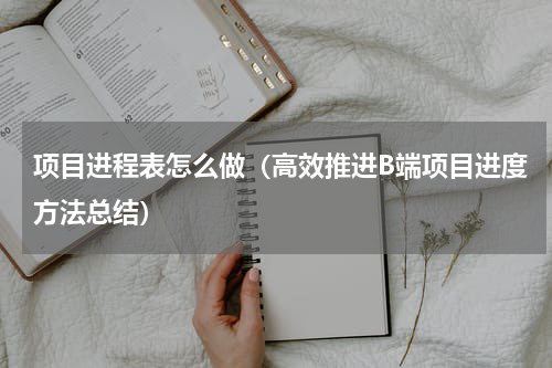 项目进程表怎么做（高效推进B端项目进度方法总结）
