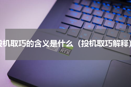 投机取巧的含义是什么（投机取巧解释）