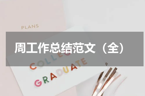 周工作总结范文（全）