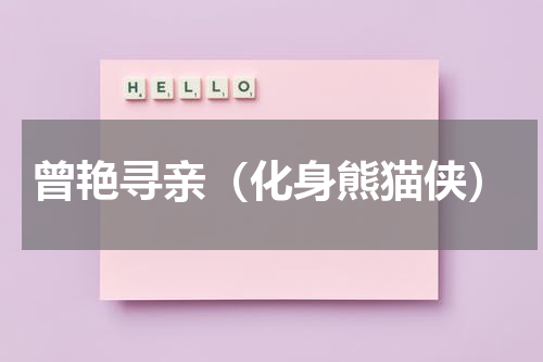 曾艳寻亲（化身熊猫侠）