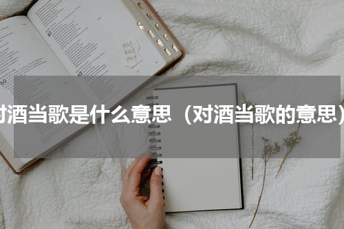 对酒当歌是什么意思（对酒当歌的意思）