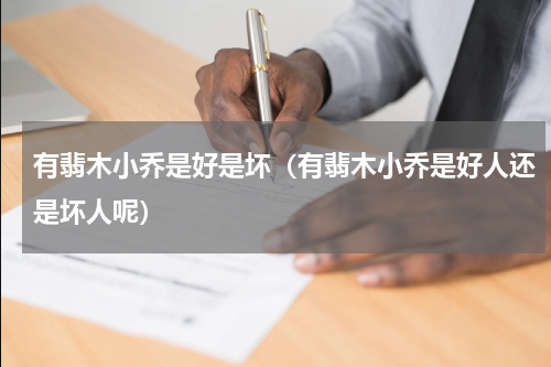 有翡木小乔是好是坏（有翡木小乔是好人还是坏人呢）