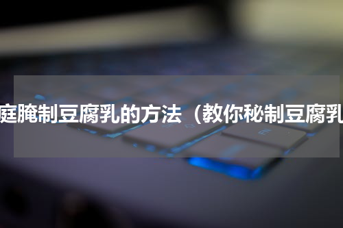 家庭腌制豆腐乳的方法（教你秘制豆腐乳）
